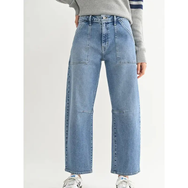 Utility Seamed Barrel - Medium Denim