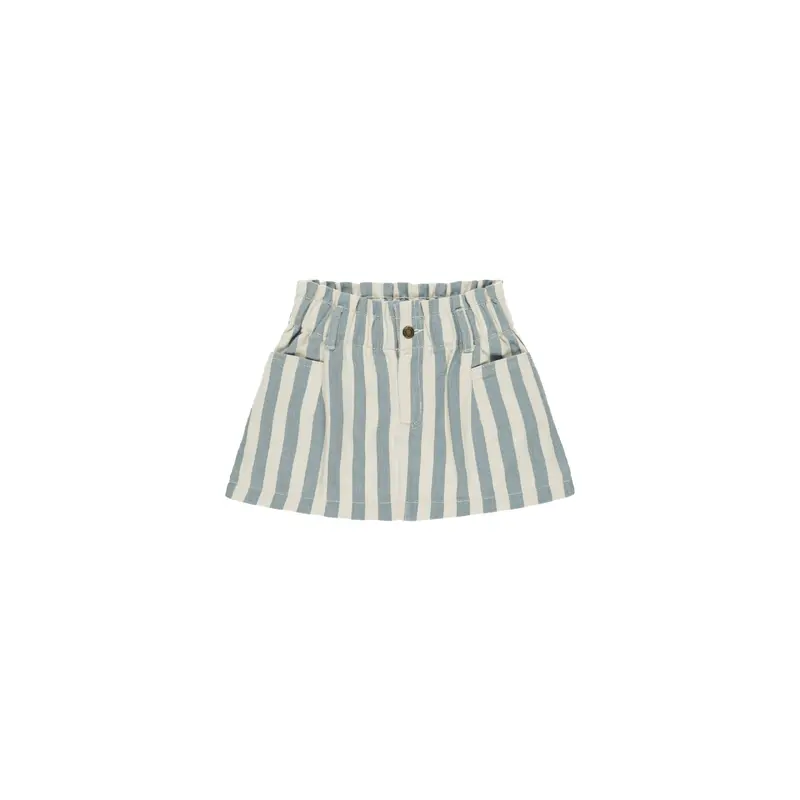 Rylee + Cru - Denim Mini Skirt - Ocean Stripe
