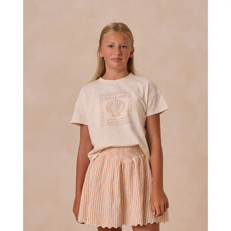 Rylee + Cru - Tween Boxy Tee - Seashell