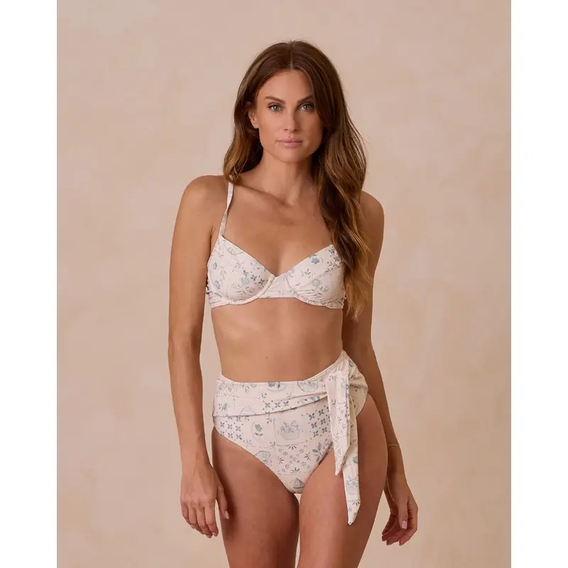 Rylee + Cru - Women's Knotted Bikini Bottom - Tile
