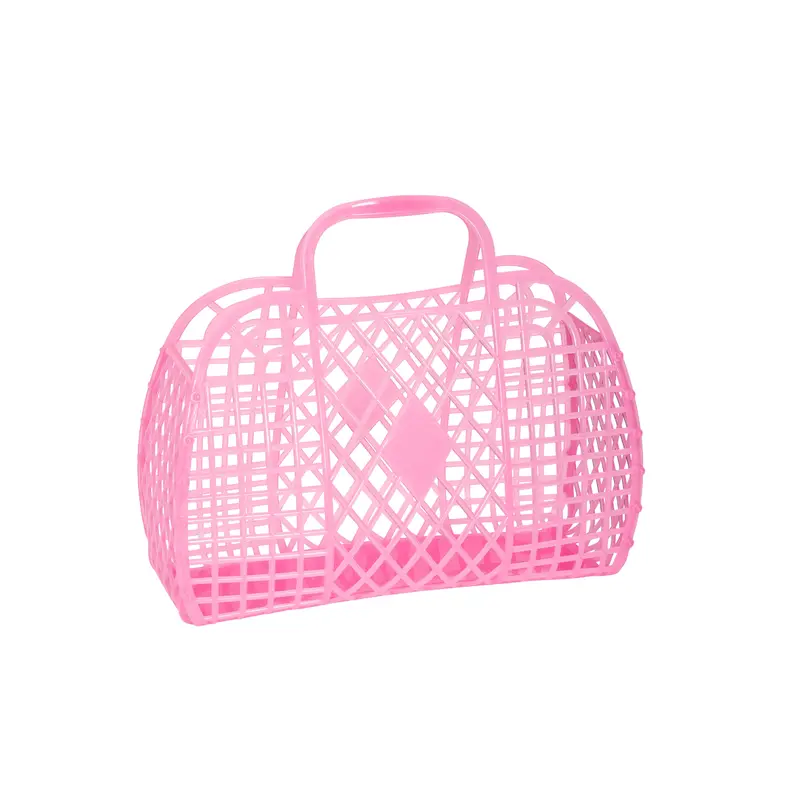 Sunjellies - Small Retro Basket - Neon Pink