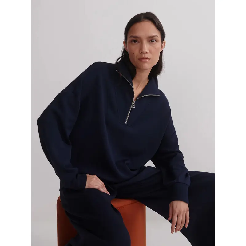 Varley - Hawley Half Zip Sweat - Navy