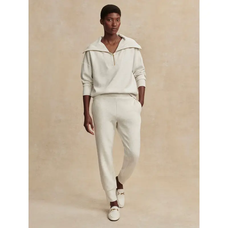 Varley - Slim Cuff Pant - Ivory Marl - 27.5"