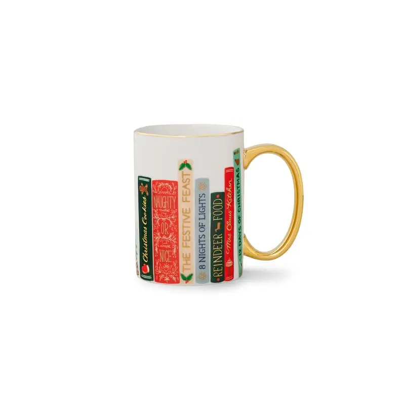 Rifle Paper Co. - Porcelain Mug - Festive Book Club