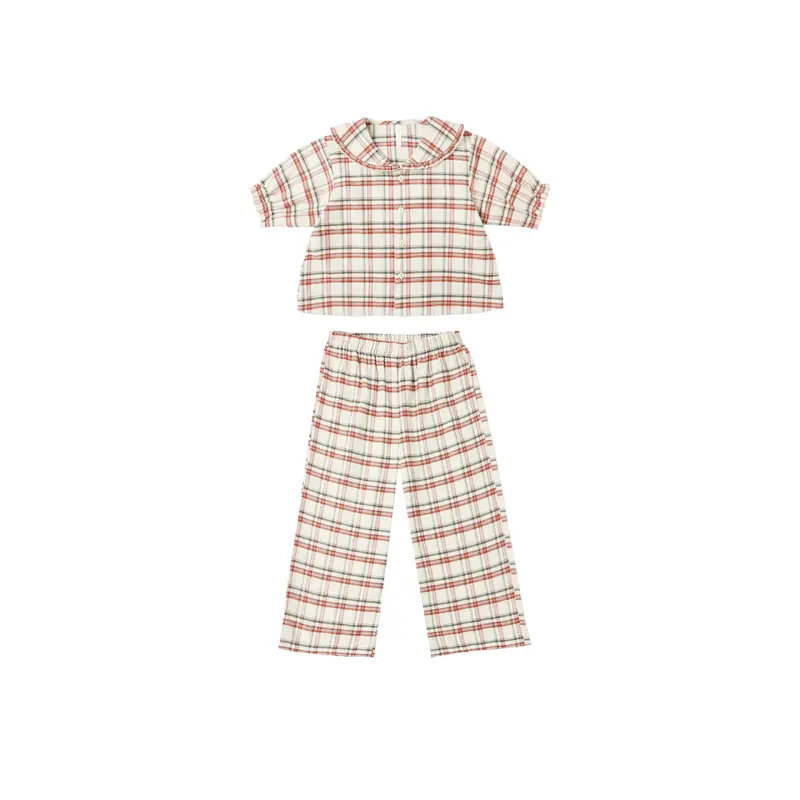 Rylee + Cru - Ruffle Pajamas - Holiday Flannel