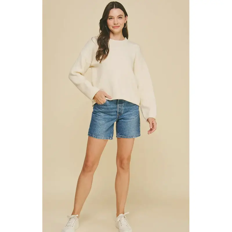 Sequin Knit Sweater - Ivory
