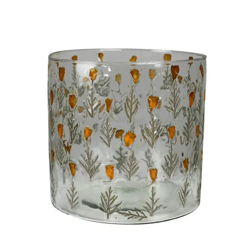 Tiny Flower Hurricane, Glass - Medium